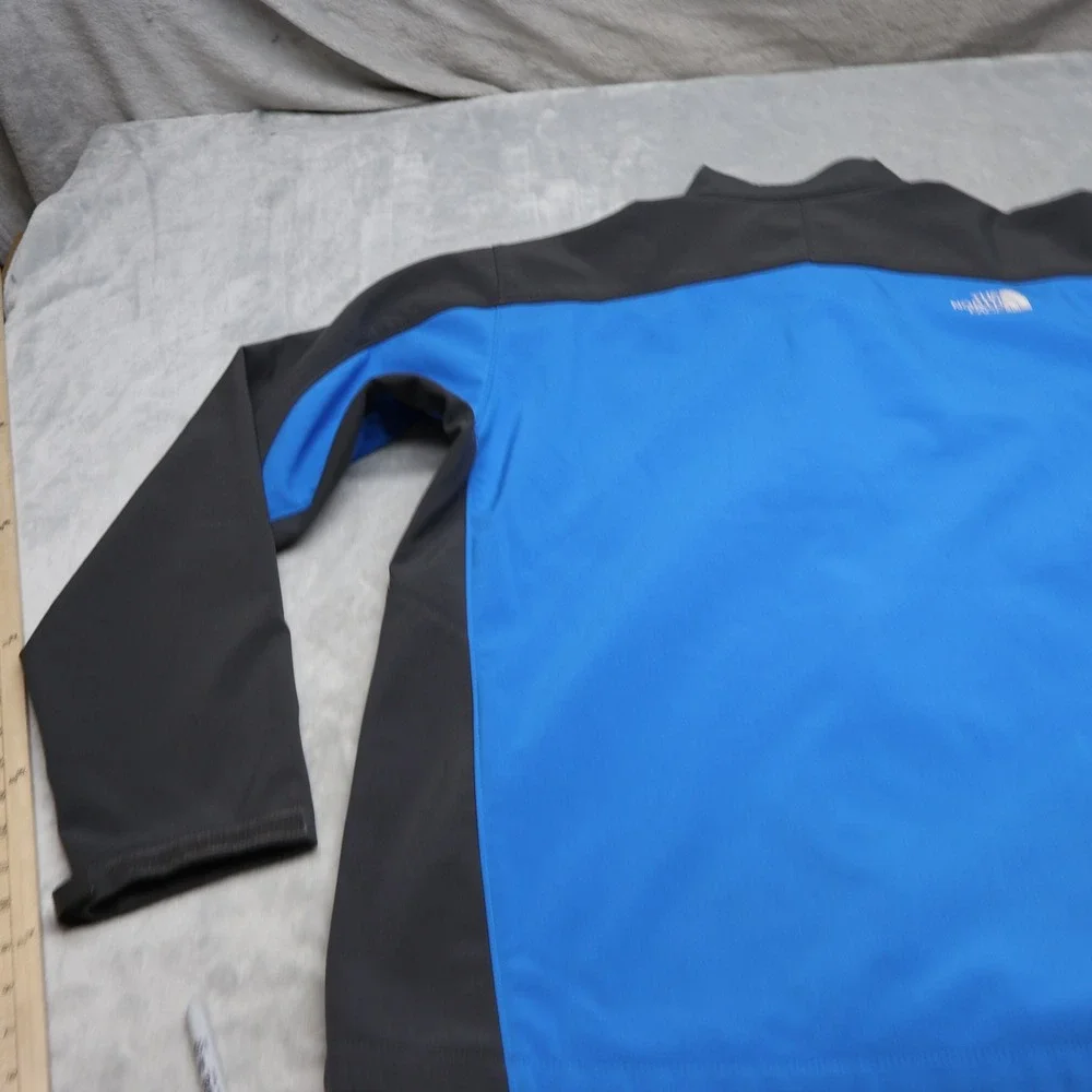 North Face Jacket Mens XL Blue Softshell Apex Bionic Fleece Lined Wind Rain Hike